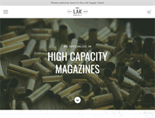 Tablet Screenshot of laksupply.com